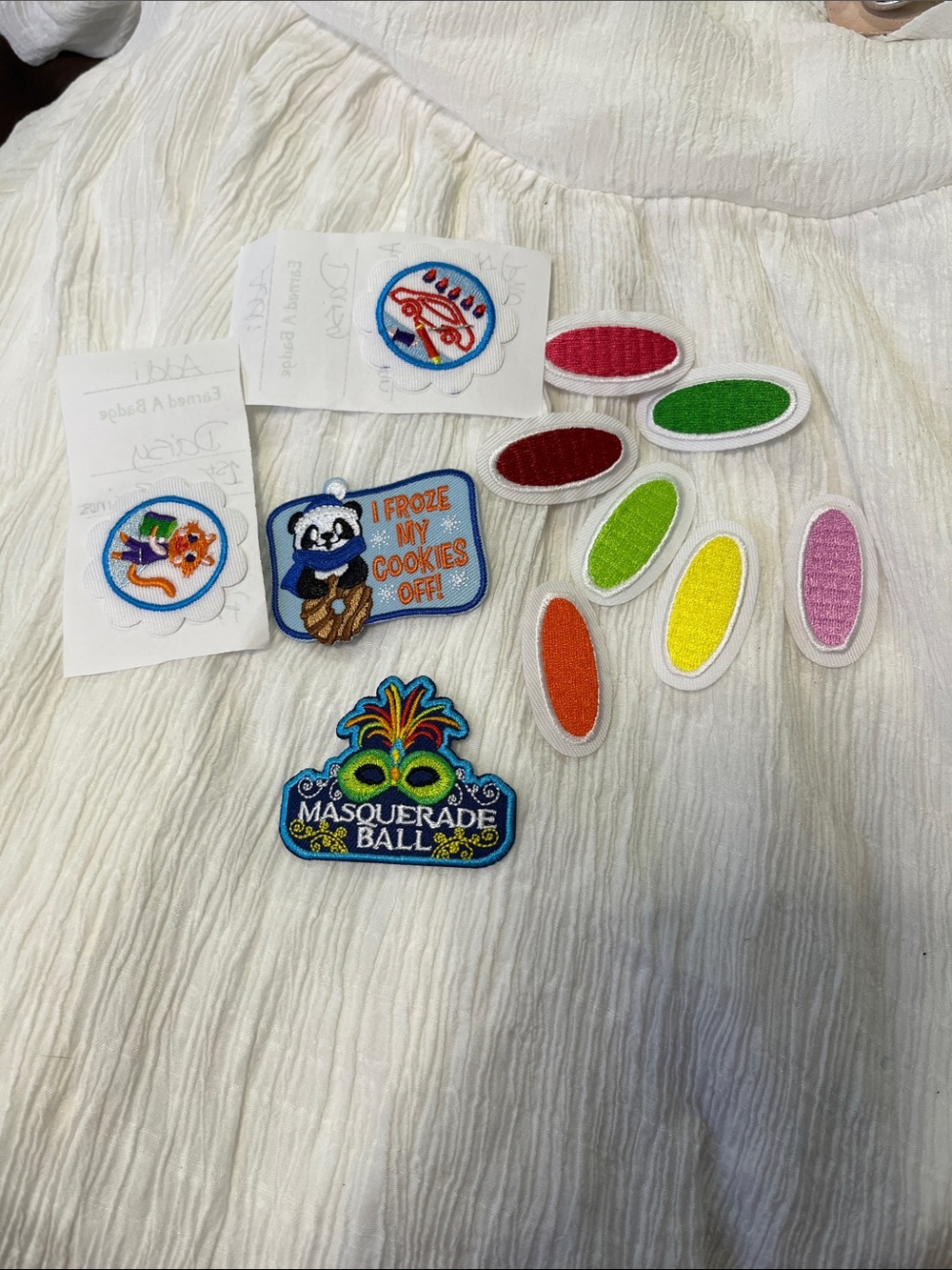 Festive Multi-Color Iron-On Holiday Patch Set - Bright Assorted Colors